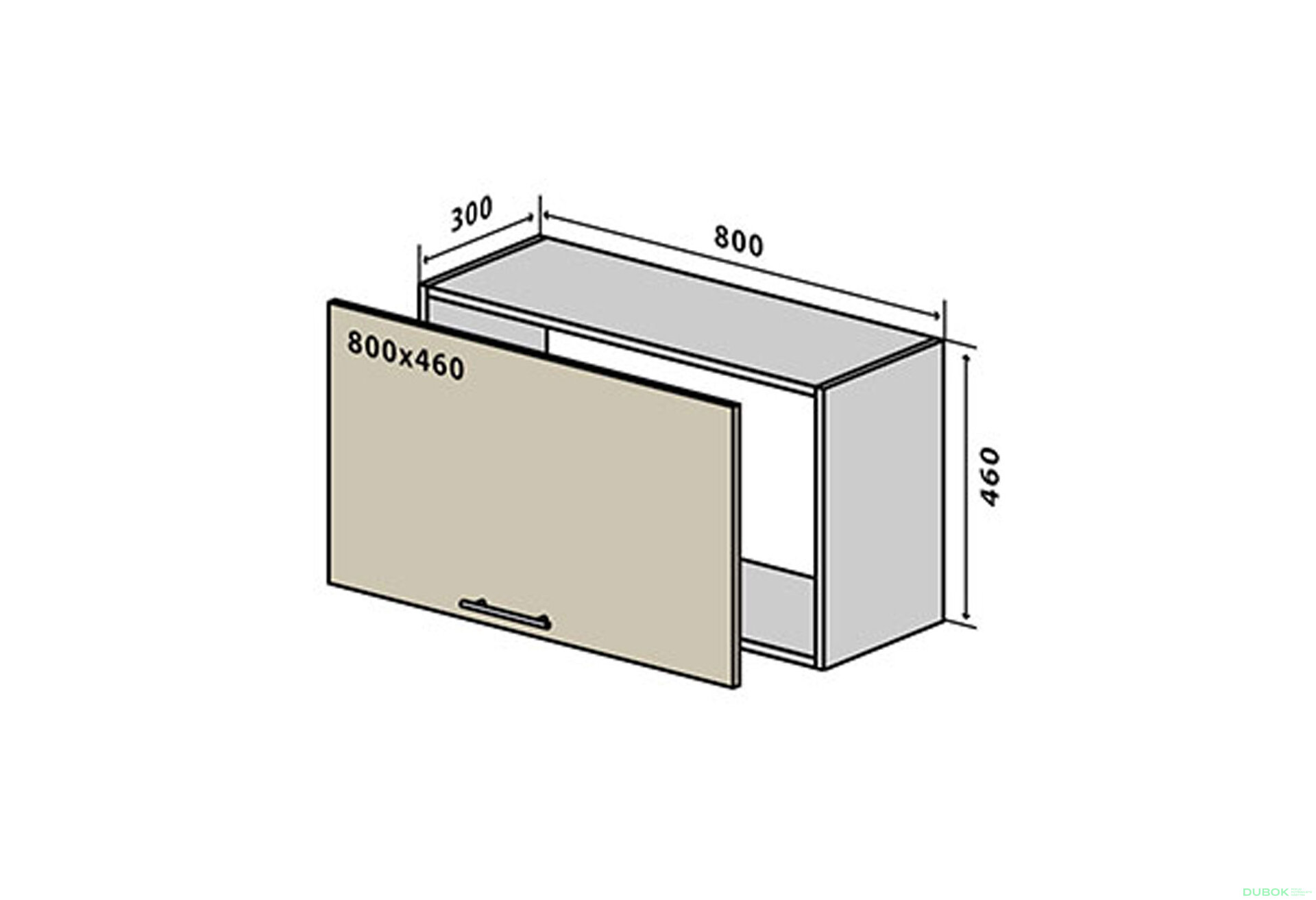 Fotografie 1 - V51 horní skříňka nad digestoř 80 Sonata Luxe