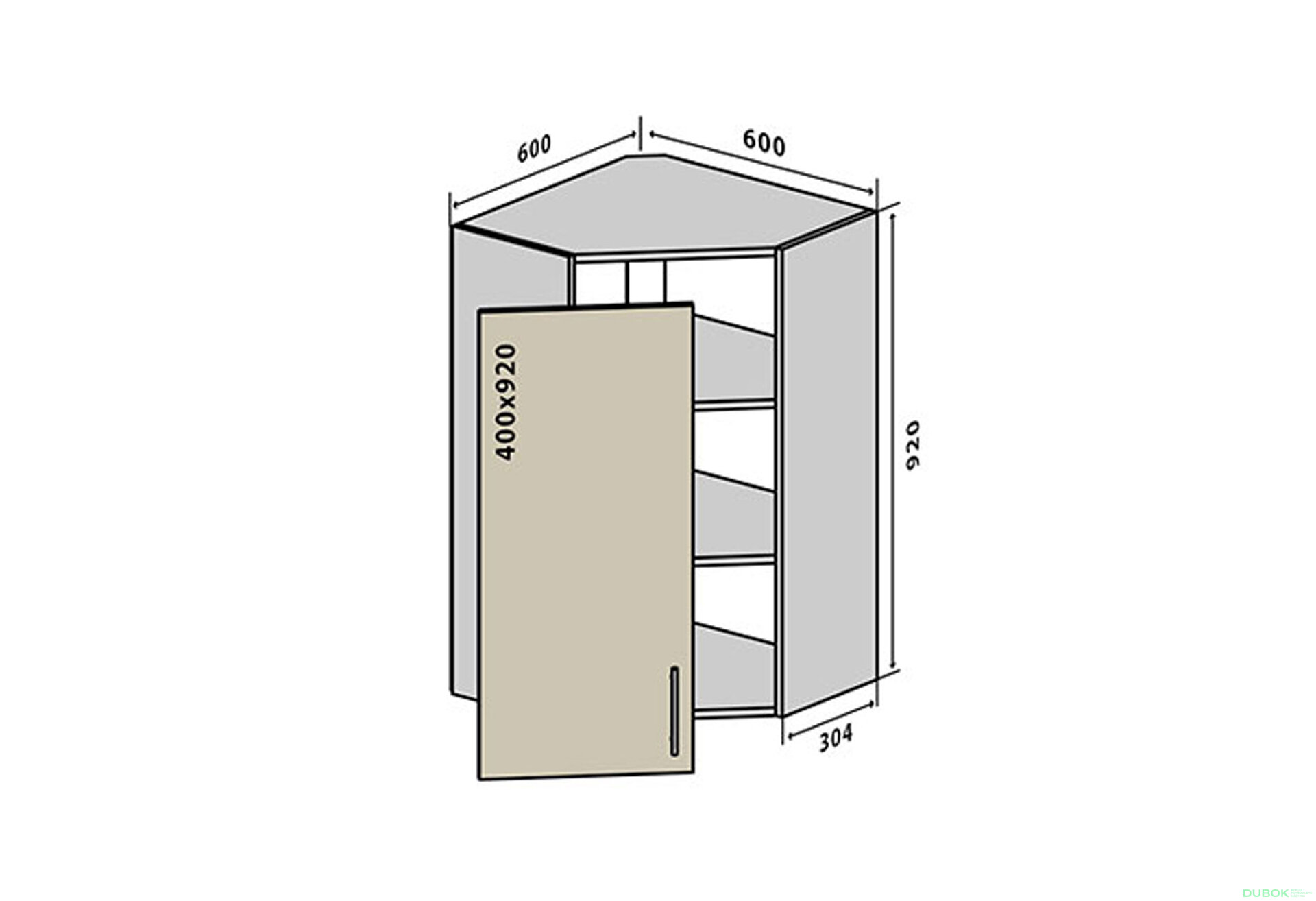 Fotografie 1 - V54 Skříňka 1D 60 Sonata Luxe