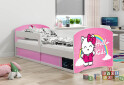 Fotografie 2 - Postel Luki 1 bílé Hello Kids 80x160 cm s roštem, matrací