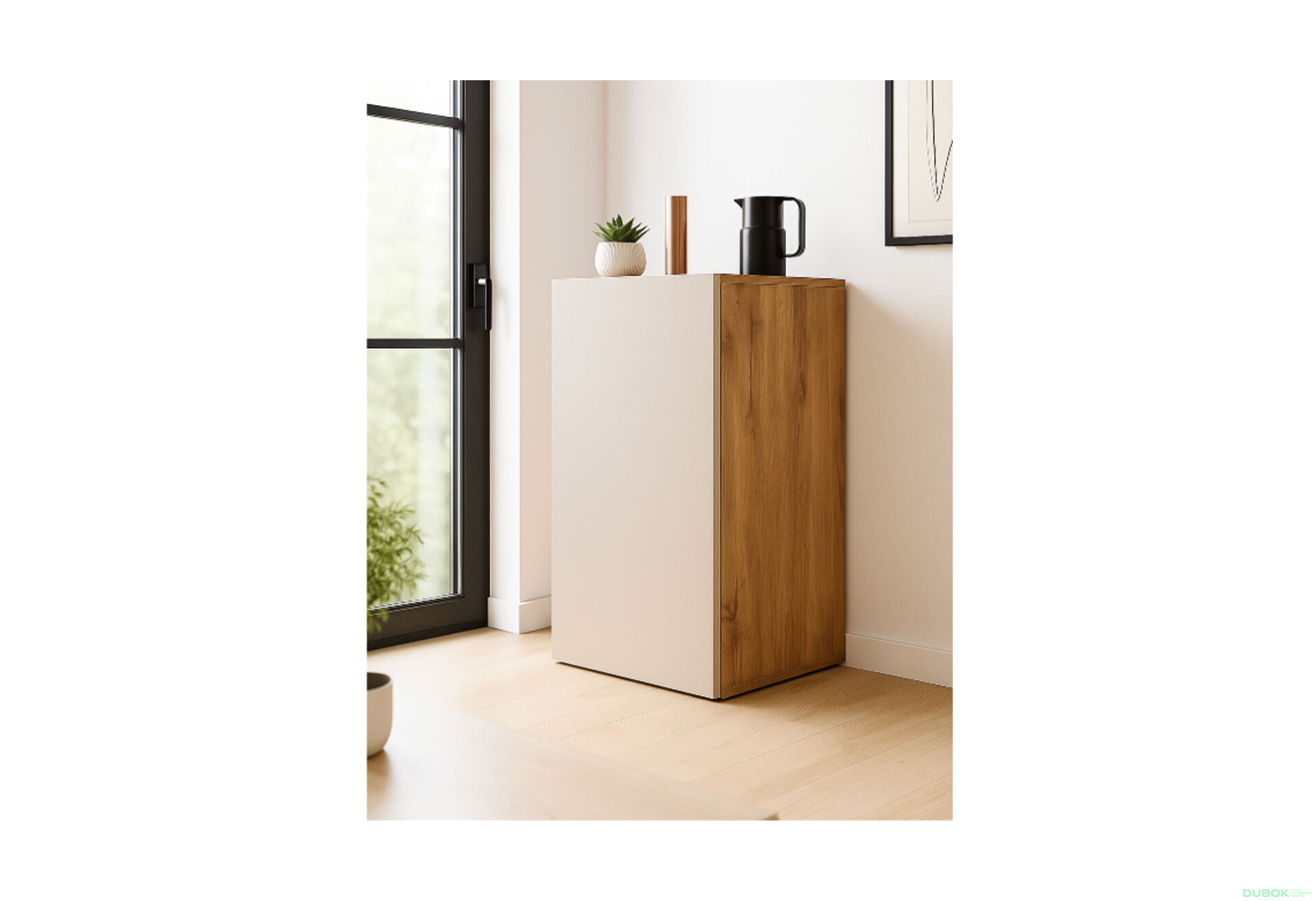 Fotografie 2 - Komoda 1D 40 cm dub apalačský / kašmír Space