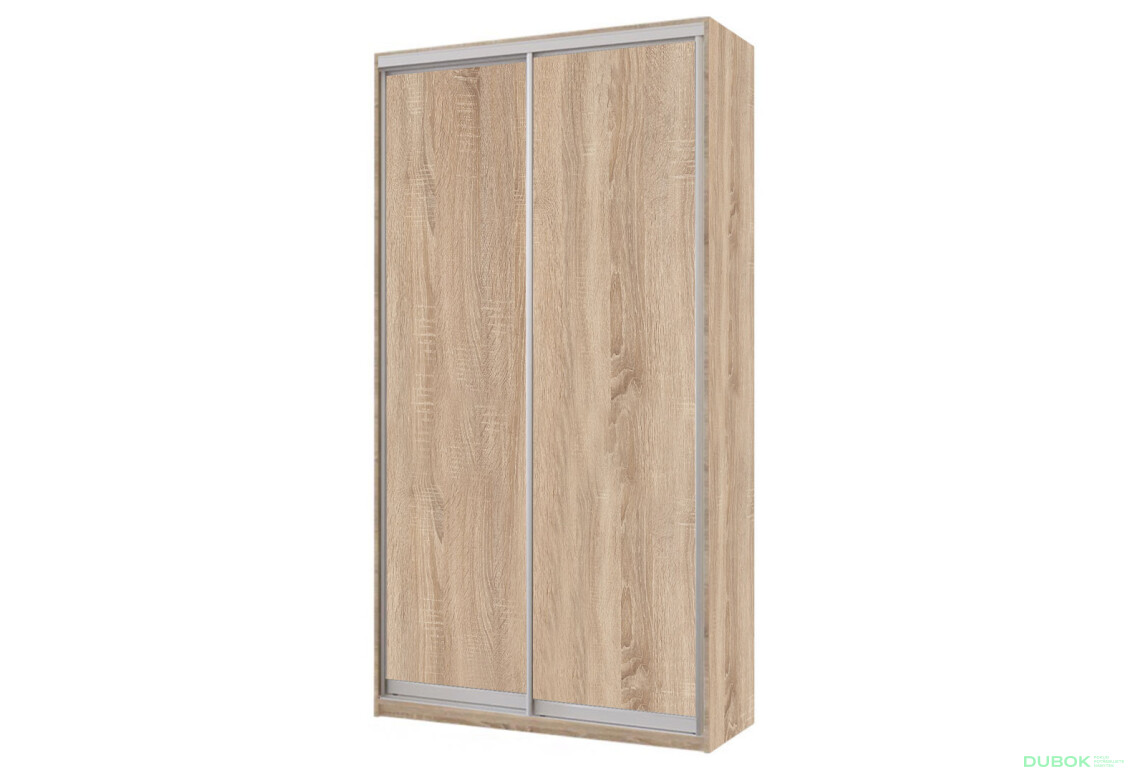 Skříň 2D 1200x600x2400, 2 DTD, Světlý dub sonoma