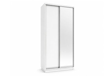 Skříň s posuvnými dveřmi 1200x2400x600 1LTD 1 Zrcadlo Nymphea Alba, profil stříbrný