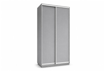 Skříň s posuvnými dveřmi 1000x2200x450 2LTD šedá myška, profil stříbrný