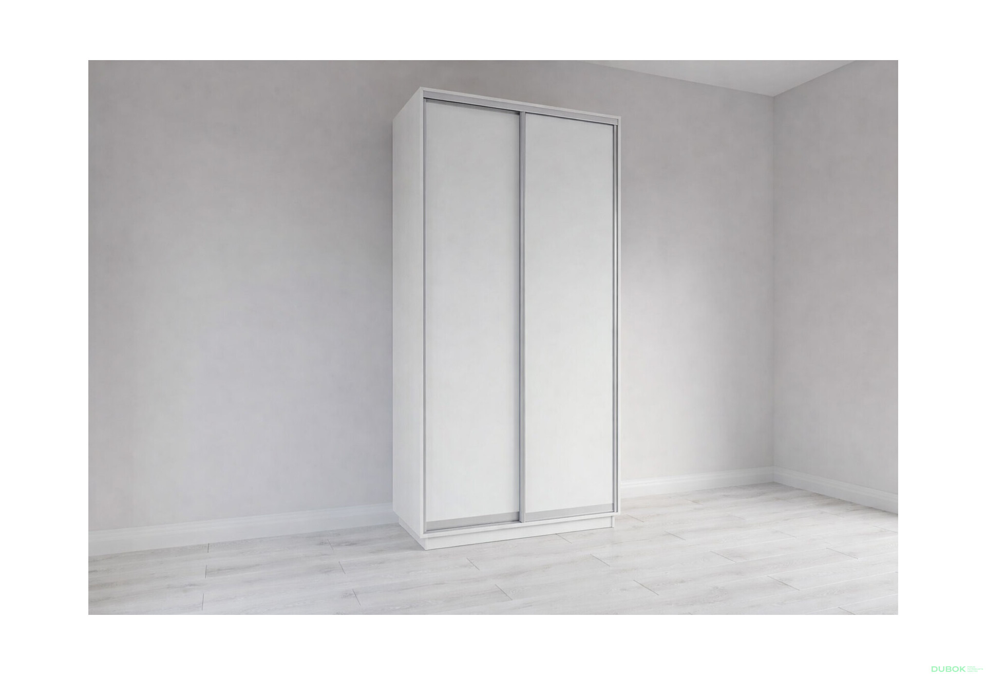 Fotografie 1 - Skříň s posuvnými dveřmi 2200x1000x450 2LTD nymphaea alba, profil stříbrný