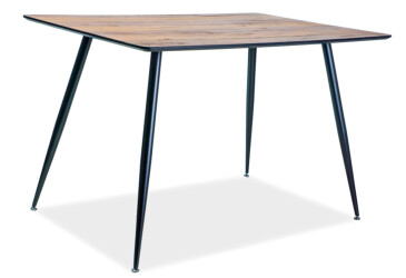 Stůl Remus 120x80 ořech / kov černý matný