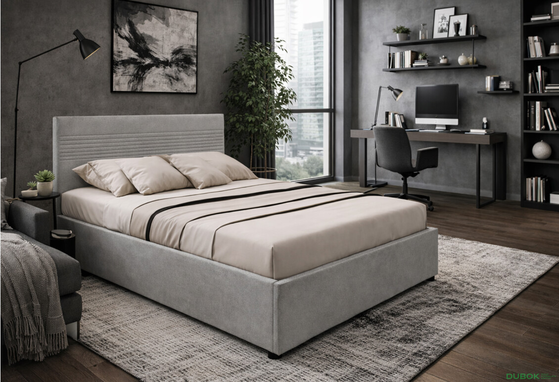 Fotografie 2 - Postel Fro Line 140x200 Mono 246, šedá