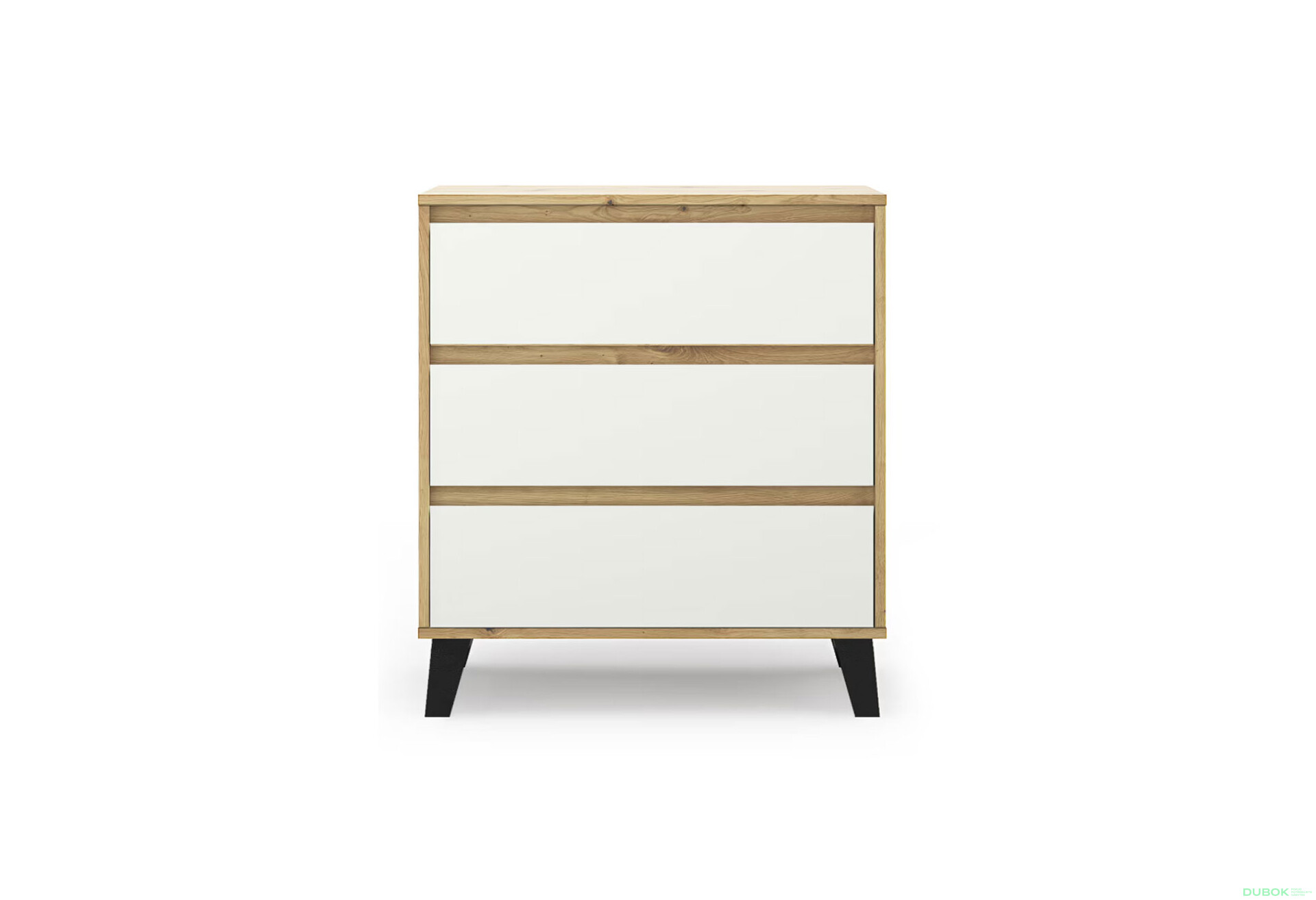 Fotografie 1 - Komoda Borg 3s/70 dub artisan / bílá