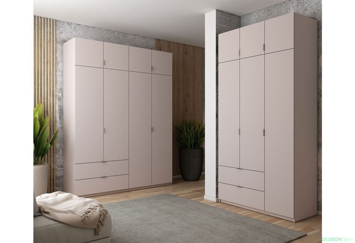 Skříň Lukas 3+4 DT 300 kašmír - Fotografie 2 Fotografie 2 - Skříň Lukas 3+4 DT 300 kašmír
