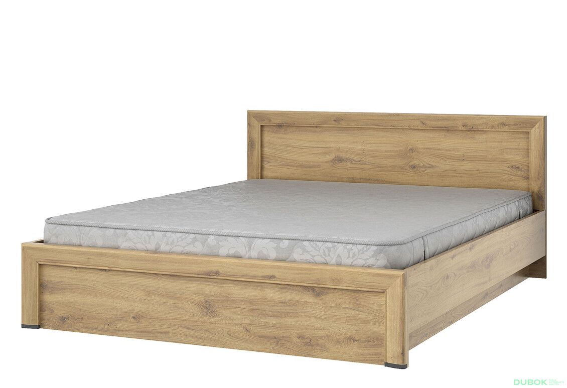 Postel 160x200 s roštem, úložným prostorem Sapori dub navarra