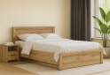 Postel 160x200 s roštem, úložným prostorem Sapori dub navarra - Fotografie 2 Fotografie 2 - Postel 160x200 s roštem, úložným prostorem Sapori dub navarra
