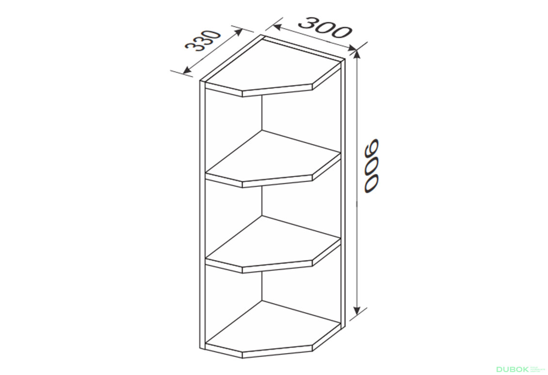 Fotografie 2 - Vrchní část 30VZK/900 rohový konec