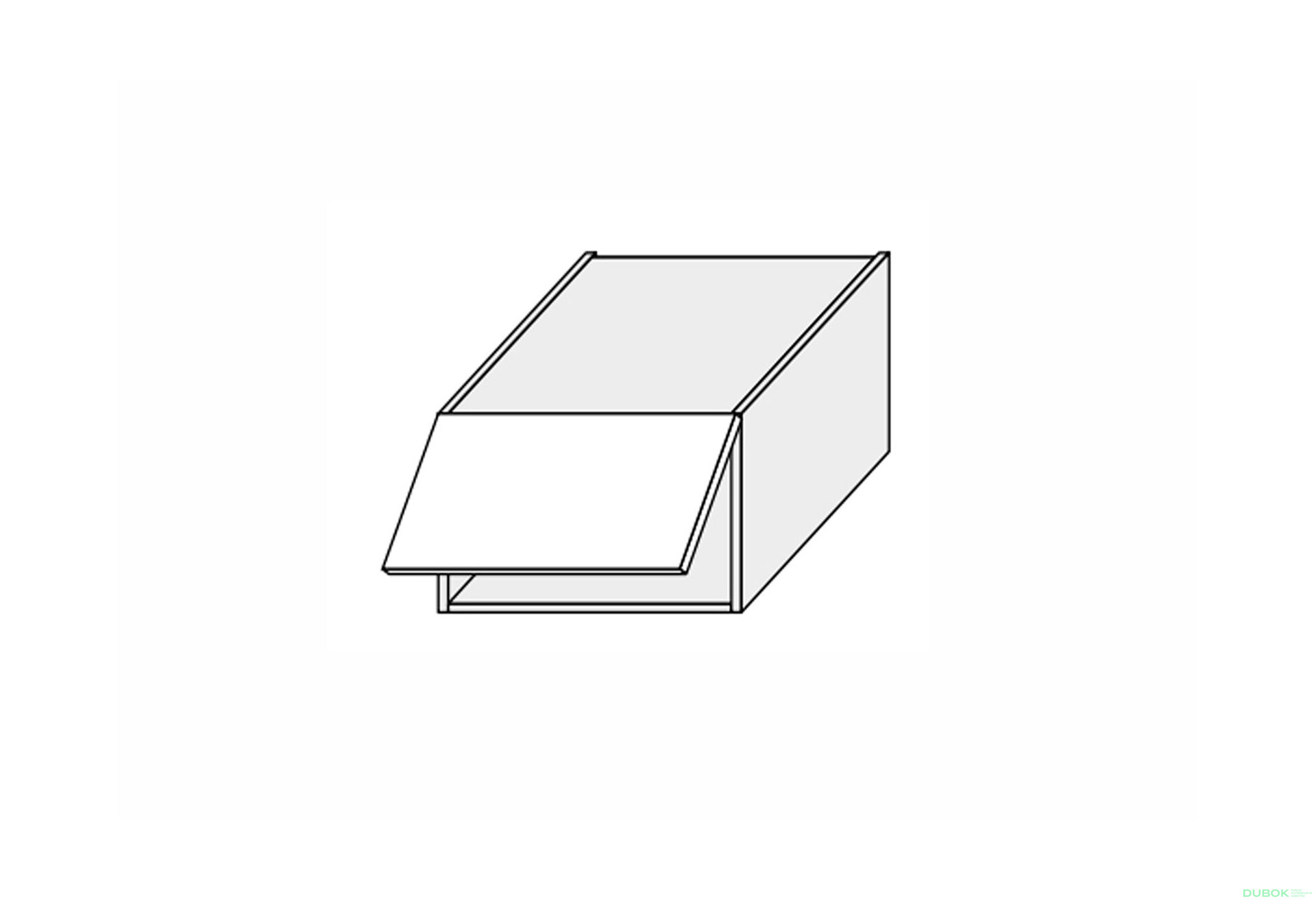 Vrchní 50VA/360 1dveřová antresol s plynovým zvedákem Millenium - Fotografie 1 Fotografie 1 - Vrchní 50VA/360 1dveřová antresol s plynovým zvedákem Millenium