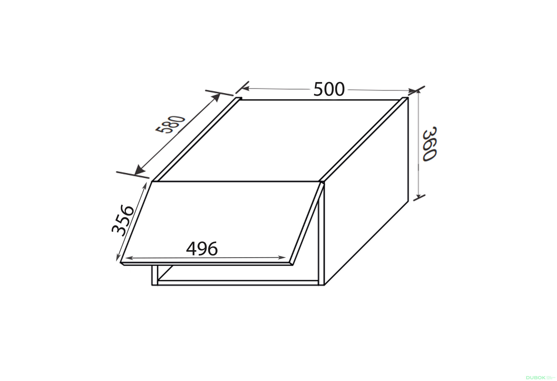 Vrchní 50VA/360 1dveřová antresol s plynovým zvedákem Millenium - Fotografie 2 Fotografie 2 - Vrchní 50VA/360 1dveřová antresol s plynovým zvedákem Millenium