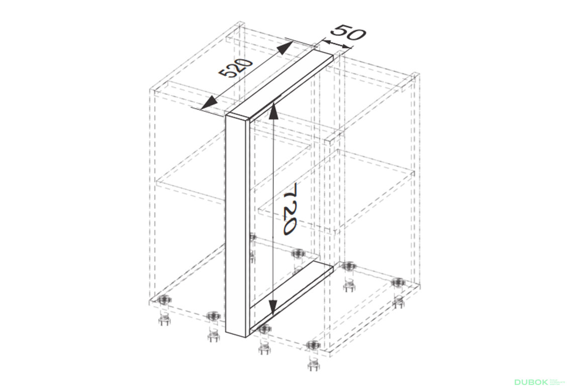 Fotografie 2 - Spodní 5NП/820 pilastr