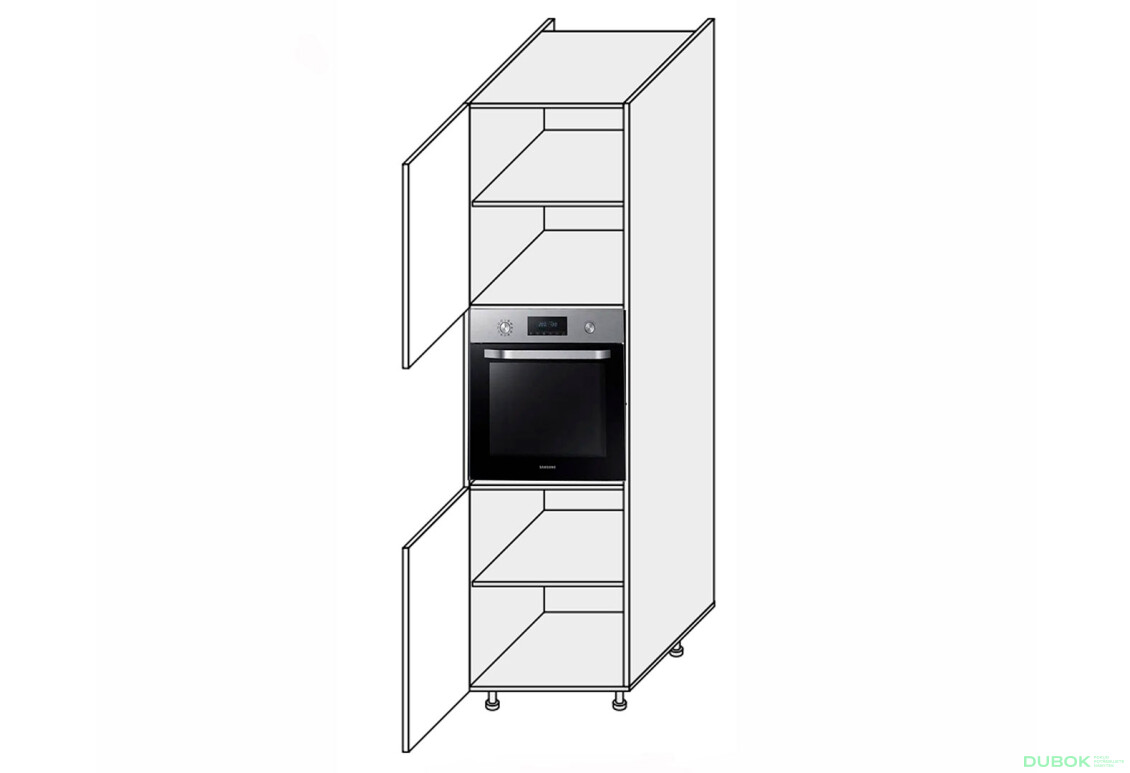Předmět: Skříňka 60PД/2140 trouba Pro Blum Millenium Premium