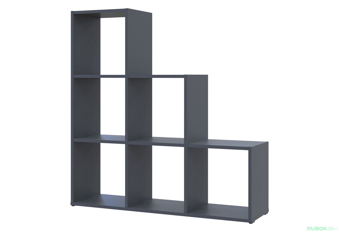 Regál otevřený Step 3х3 102.6х28.8х106.1 grafit