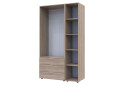 Skříň dvoudveřová s regálem Gelar 115.7 cm Dub sonoma - Fotografie 4 Fotografie 4 - Skříň dvoudveřová s regálem Gelar 115.7 cm Dub sonoma