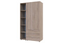 Skříň dvoudveřová s regálem Gelar 115.7 cm Dub sonoma - Fotografie 2 Fotografie 2 - Skříň dvoudveřová s regálem Gelar 115.7 cm Dub sonoma
