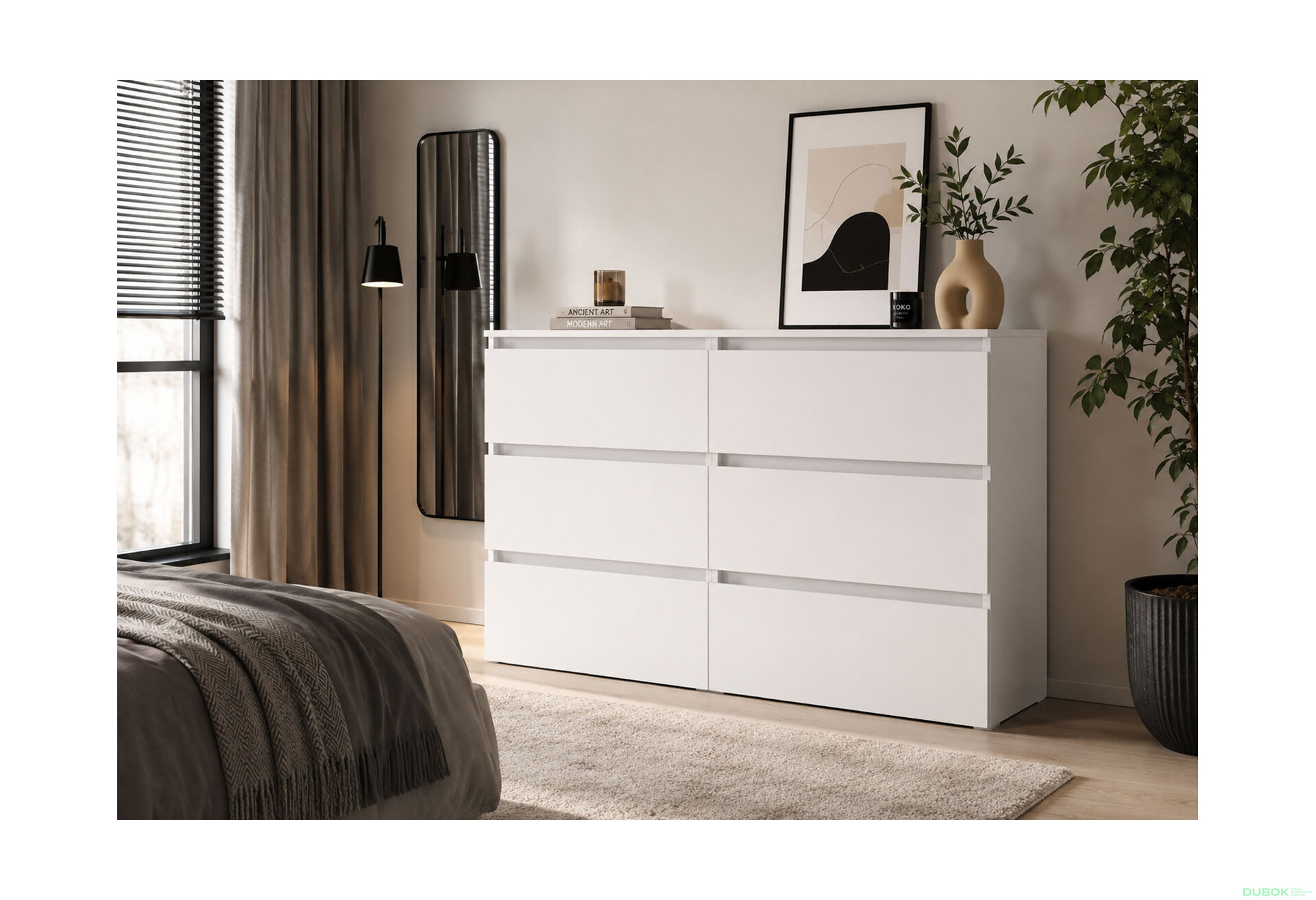 Fotografie 2 - Komoda K760/1200/2x3Z nymfea alba Idea