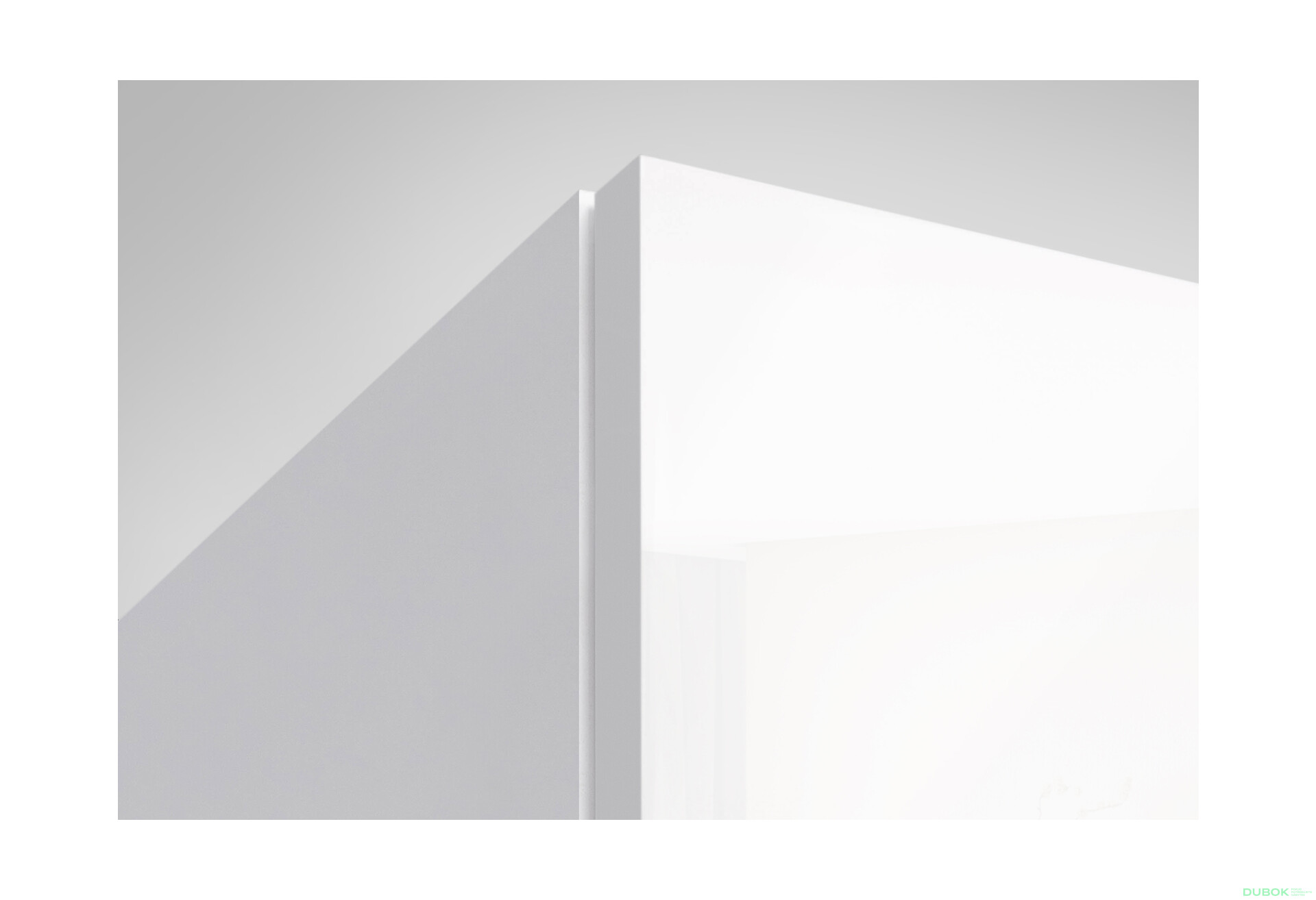 Fotografie 3 - Skříň 4D se zrcadlem, bílý lesk Mila