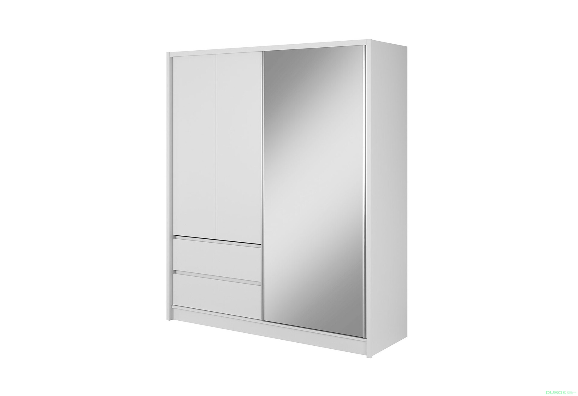 Skříň 180 bílý / bílý Sara - Fotografie 1 Fotografie 1 - Skříň 180 bílý / bílý Sara