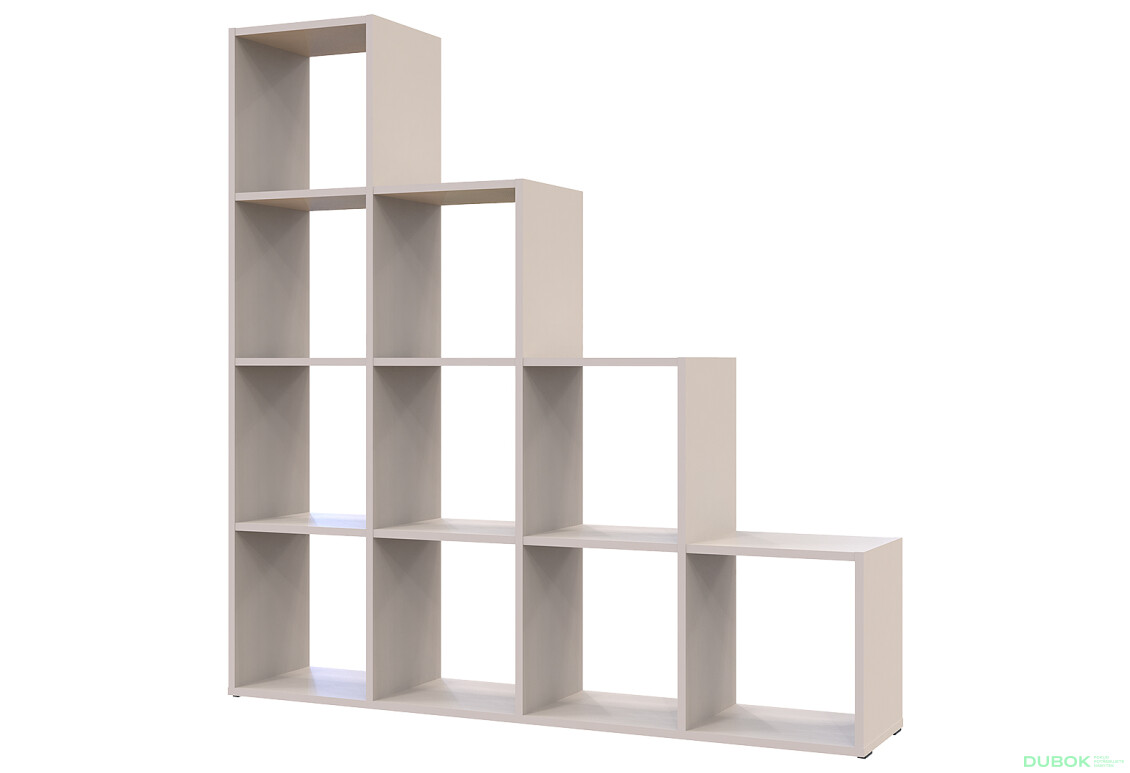 Regál otevřený Step 4х4 136.2х28.8х140.7 kašmír