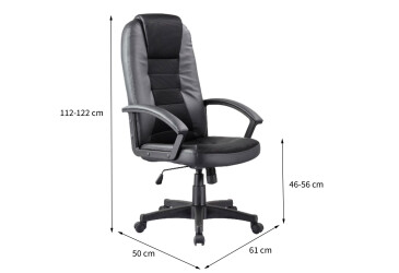 Otočné křeslo Q-019 černé