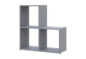 Regál otevřený Step 2х2 69х28.8х71.4 šedý