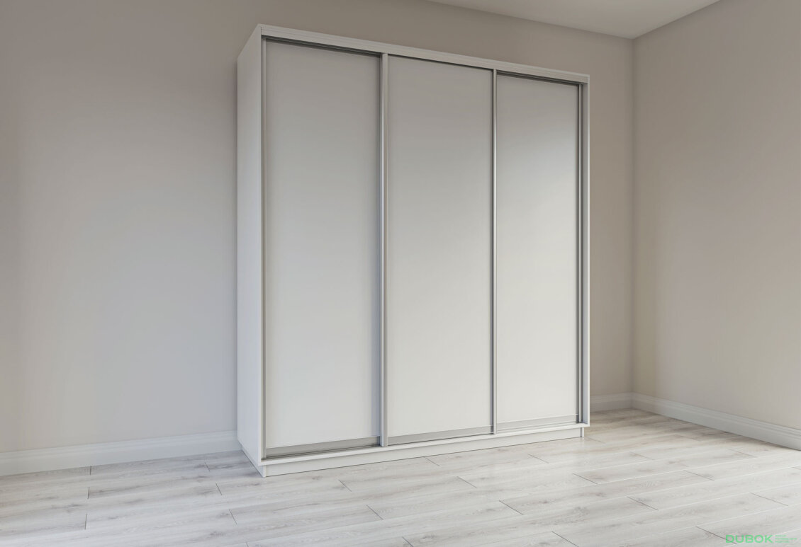 Fotografie 2 - Skříň s posuvnými dveřmi 2400x2500x600 3LTD nymphaea alba, profil stříbrný