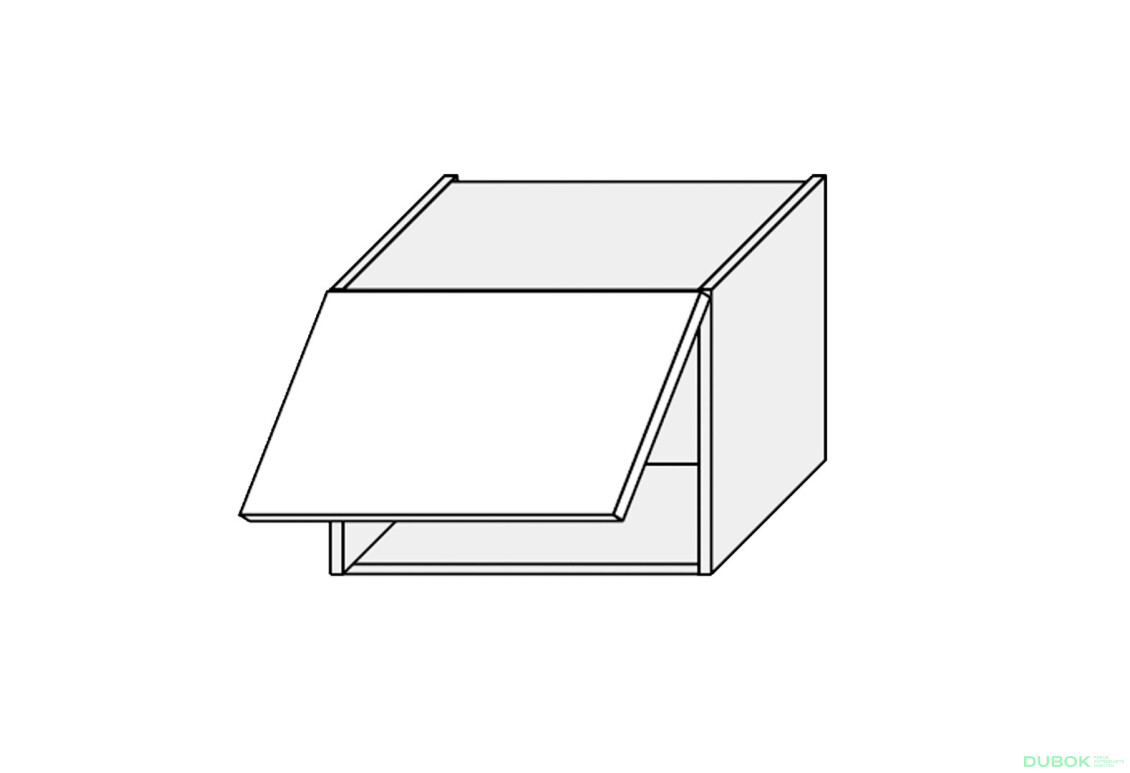 Vrchní 40V/450 1dveřový plynový zvedák Mary - Fotografie 1 Fotografie 1 - Vrchní 40V/450 1dveřový plynový zvedák Mary