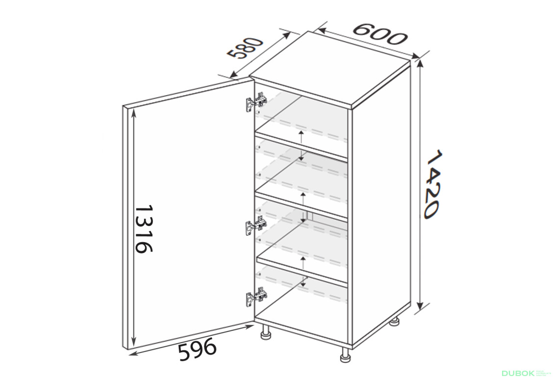 Skříňka 60P/1420 Mary - Fotografie 2 Fotografie 2 - Skříňka 60P/1420 Mary