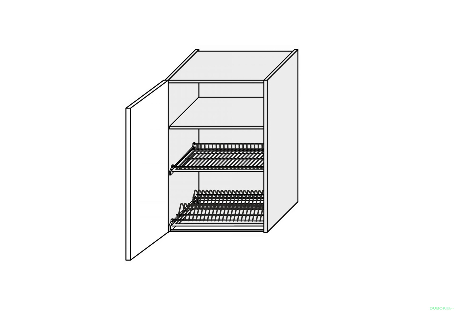 Horní 60VS/900 1dveřová sušička Mary - Fotografie 1 Fotografie 1 - Horní 60VS/900 1dveřová sušička Mary