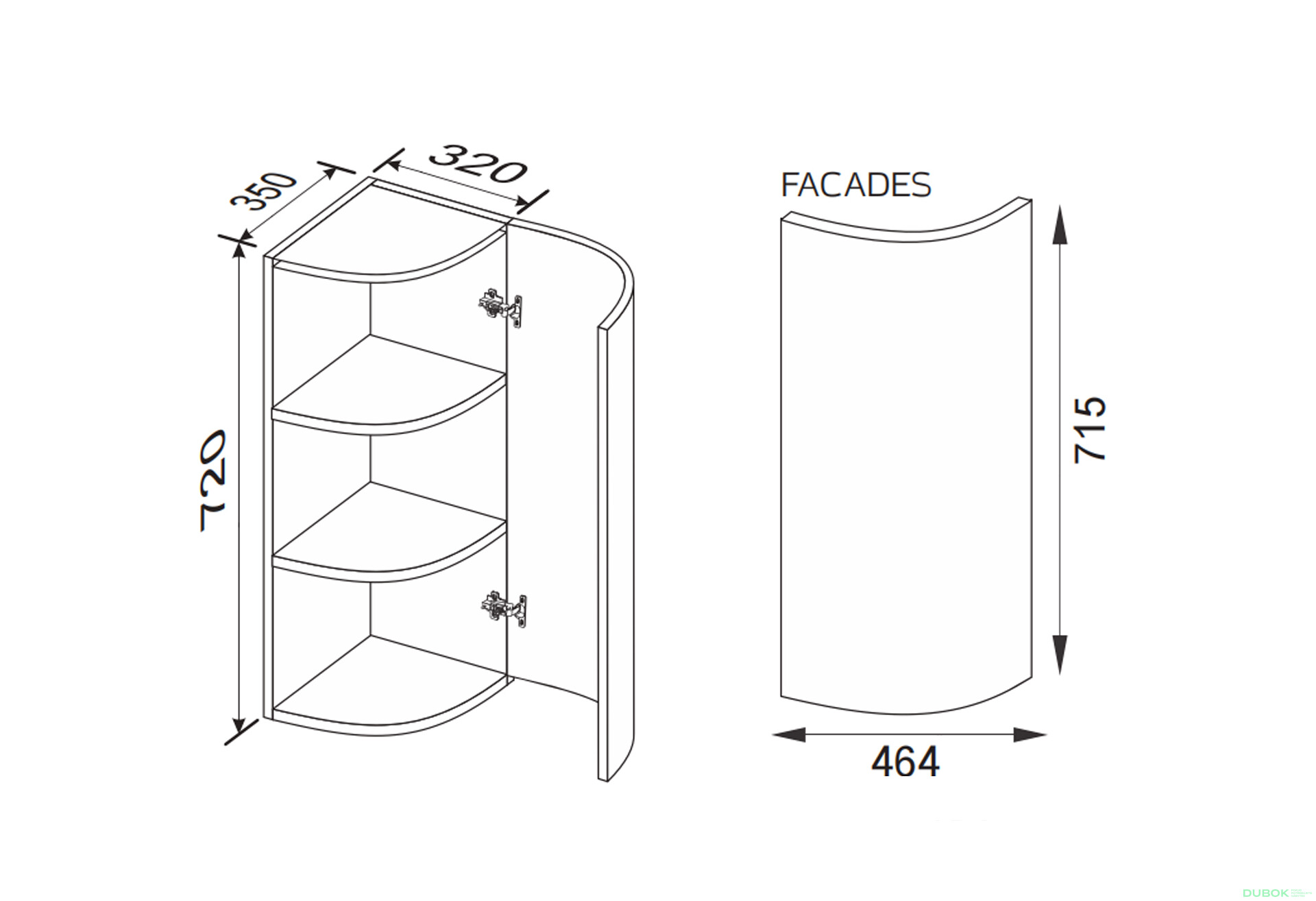 Vrchní 30VZR/720 zakončení radiální Pro Blum Mary - Fotografie 2 Fotografie 2 - Vrchní 30VZR/720 zakončení radiální Pro Blum Mary