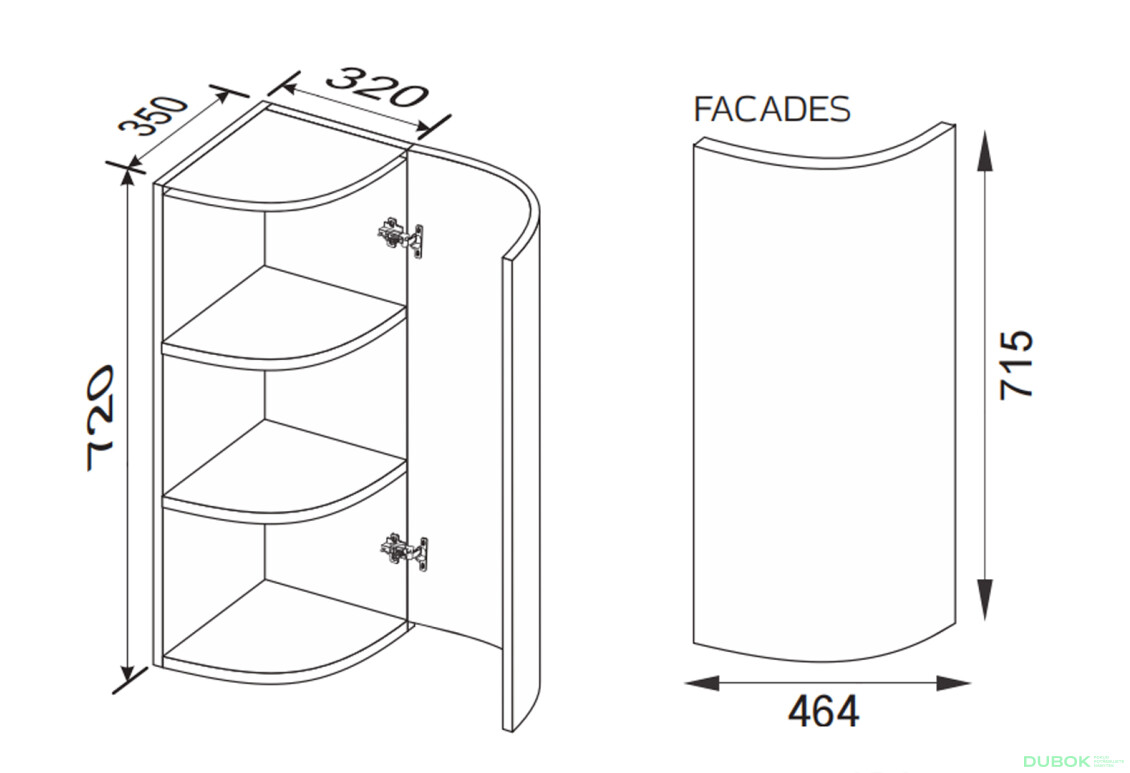 Vrchní 30VZR/720 zakončení radiální Pro Blum Mary - Fotografie 2 Fotografie 2 - Vrchní 30VZR/720 zakončení radiální Pro Blum Mary