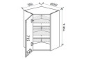 Vrchní roh V 45°/720 (650x650) 1dveře Pro Blum Mary - Fotografie 2 Fotografie 2 - Vrchní roh V 45°/720 (650x650) 1dveře Pro Blum Mary