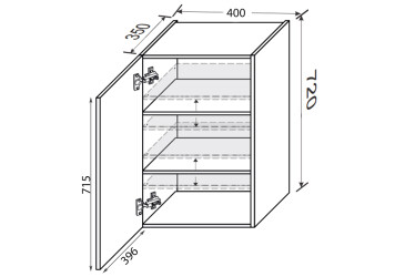 Vrchní 40V/720 1dveře Fotografie Vrchní 40V/720 1dveře