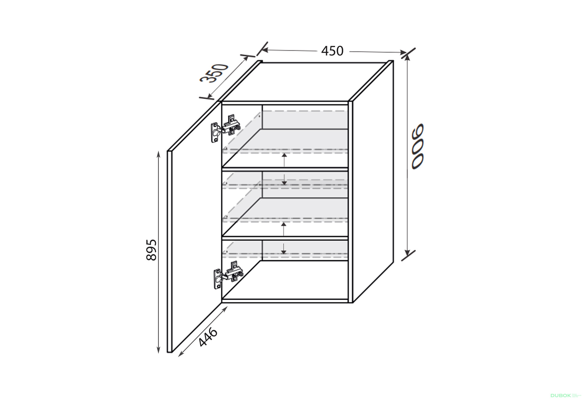 Vrchní 45V/900 1dveře Vintage - Fotografie 2 Fotografie 2 - Vrchní 45V/900 1dveře Vintage