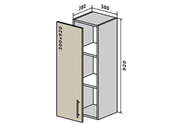 V42 Skříňka 1D 30 Rhodos