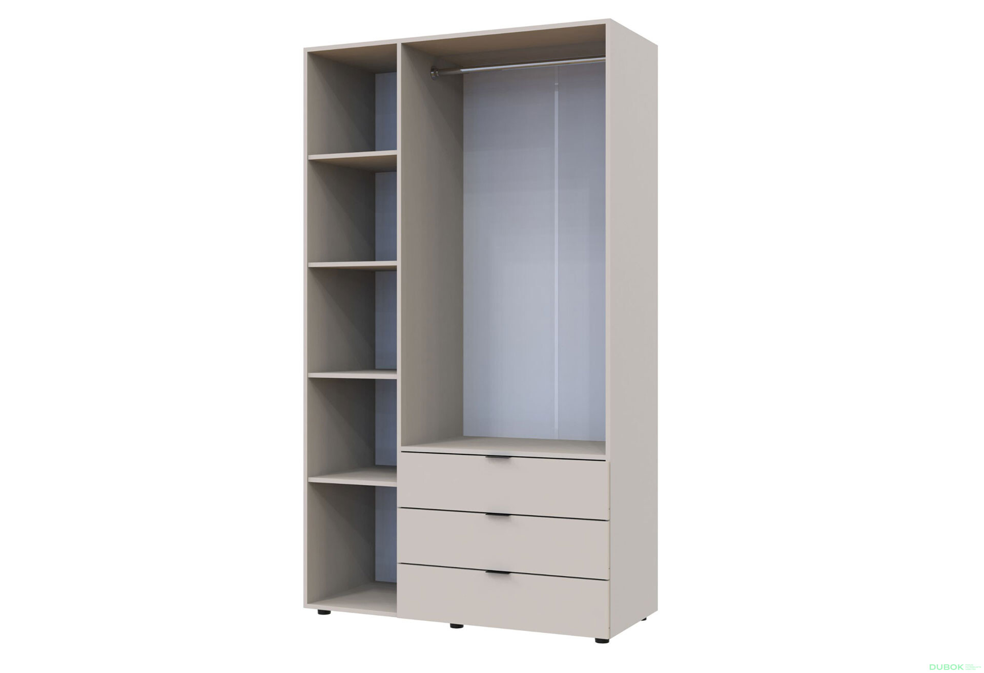 Skříň třídveřová Gelar 116.2 cm Kašmír - Fotografie 4 Fotografie 4 - Skříň třídveřová Gelar 116.2 cm Kašmír