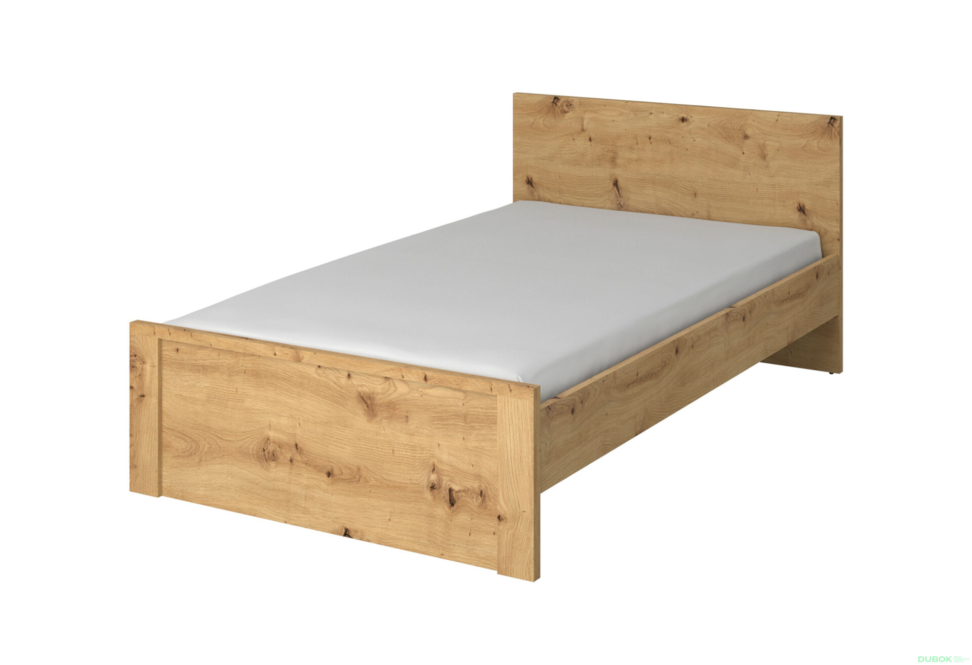 Postel 120x200 dub artisan Ayson - Fotografie 1 Fotografie 1 - Postel 120x200 dub artisan Ayson