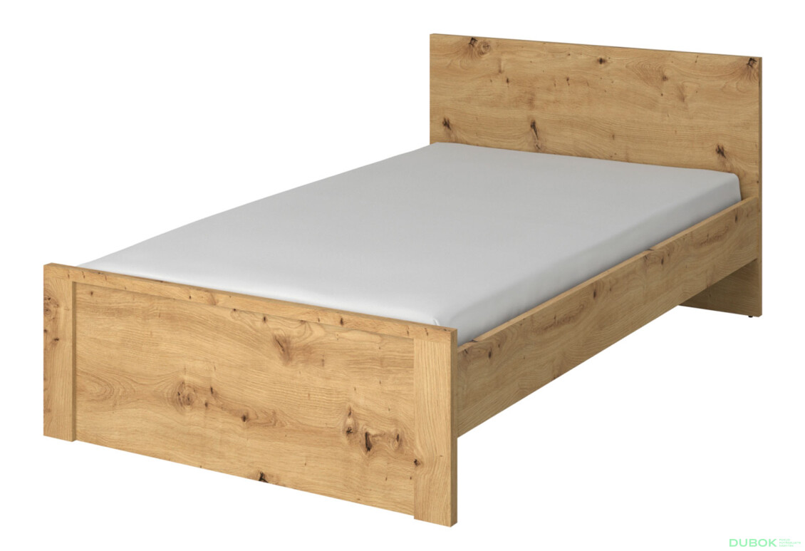 Postel 120x200 dub artisan Ayson - Fotografie 1 Fotografie 1 - Postel 120x200 dub artisan Ayson
