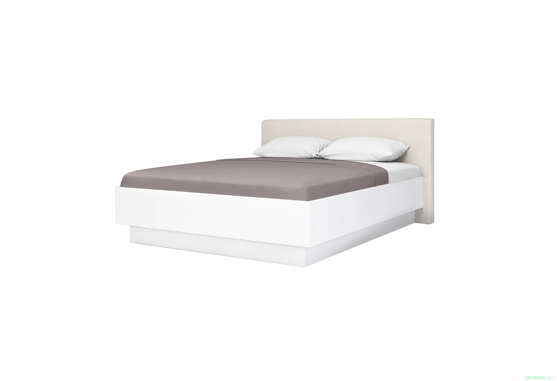 Fotografie 1 - Postel 160 výklopná s roštem, bílý lesk Mila