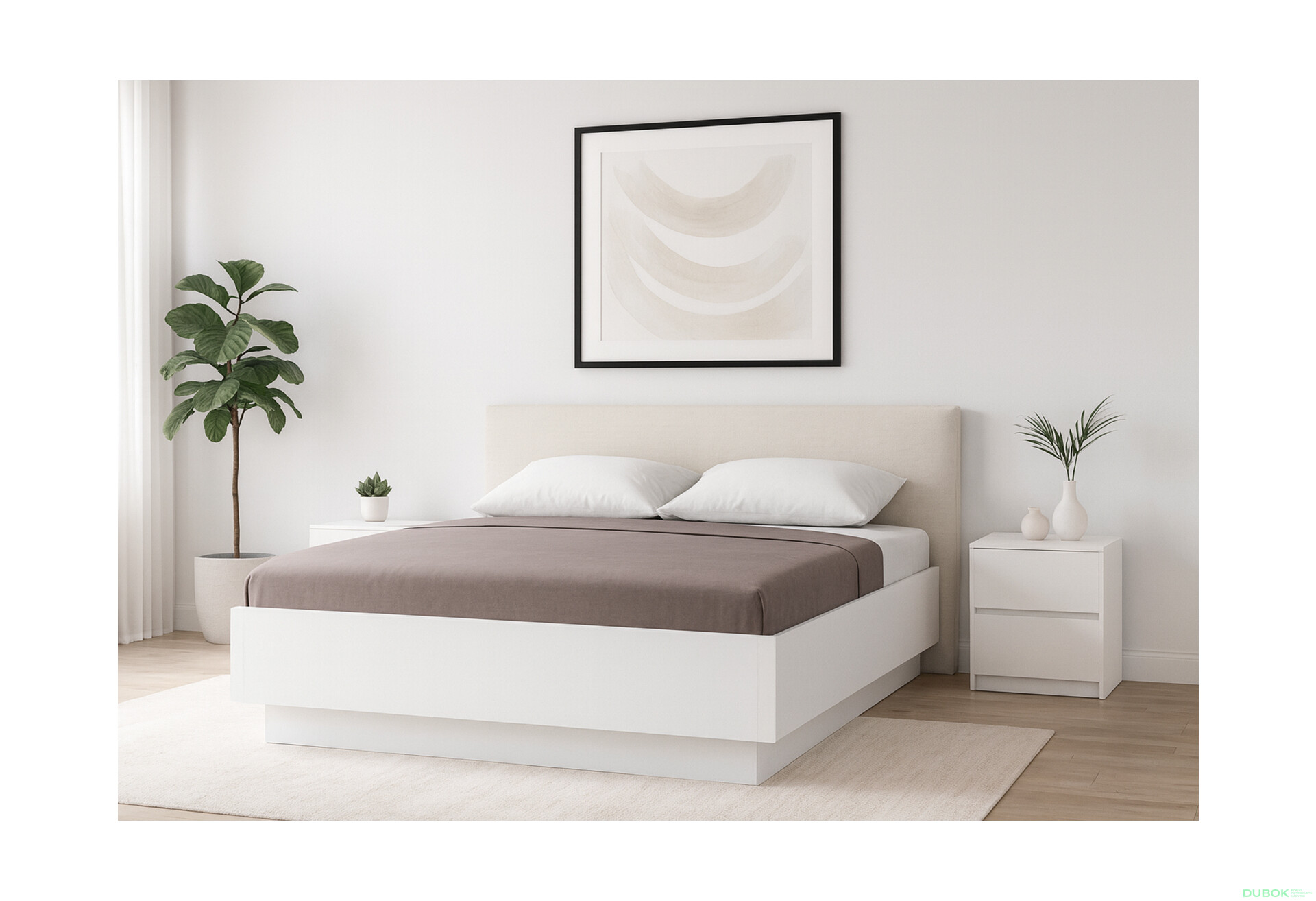 Fotografie 2 - Postel 160 výklopná s roštem, bílý lesk Mila