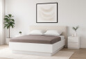 Fotografie 2 - Postel 160 výklopná s roštem, bílý lesk Mila