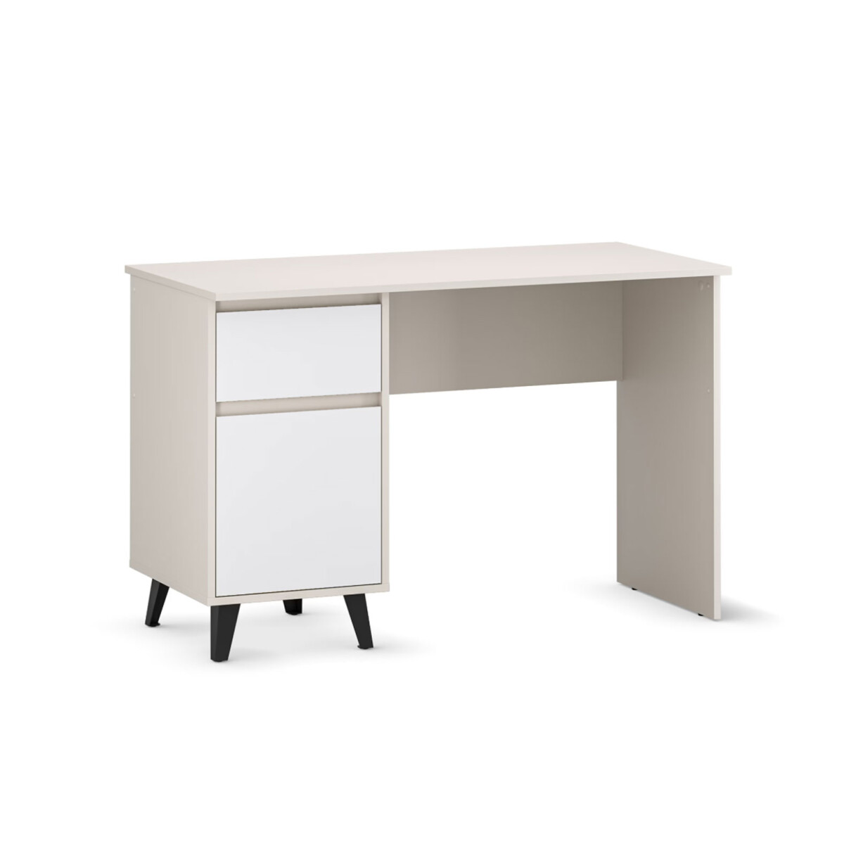 

Psací stůl BORG 1d1s/120 kašmír / bílý