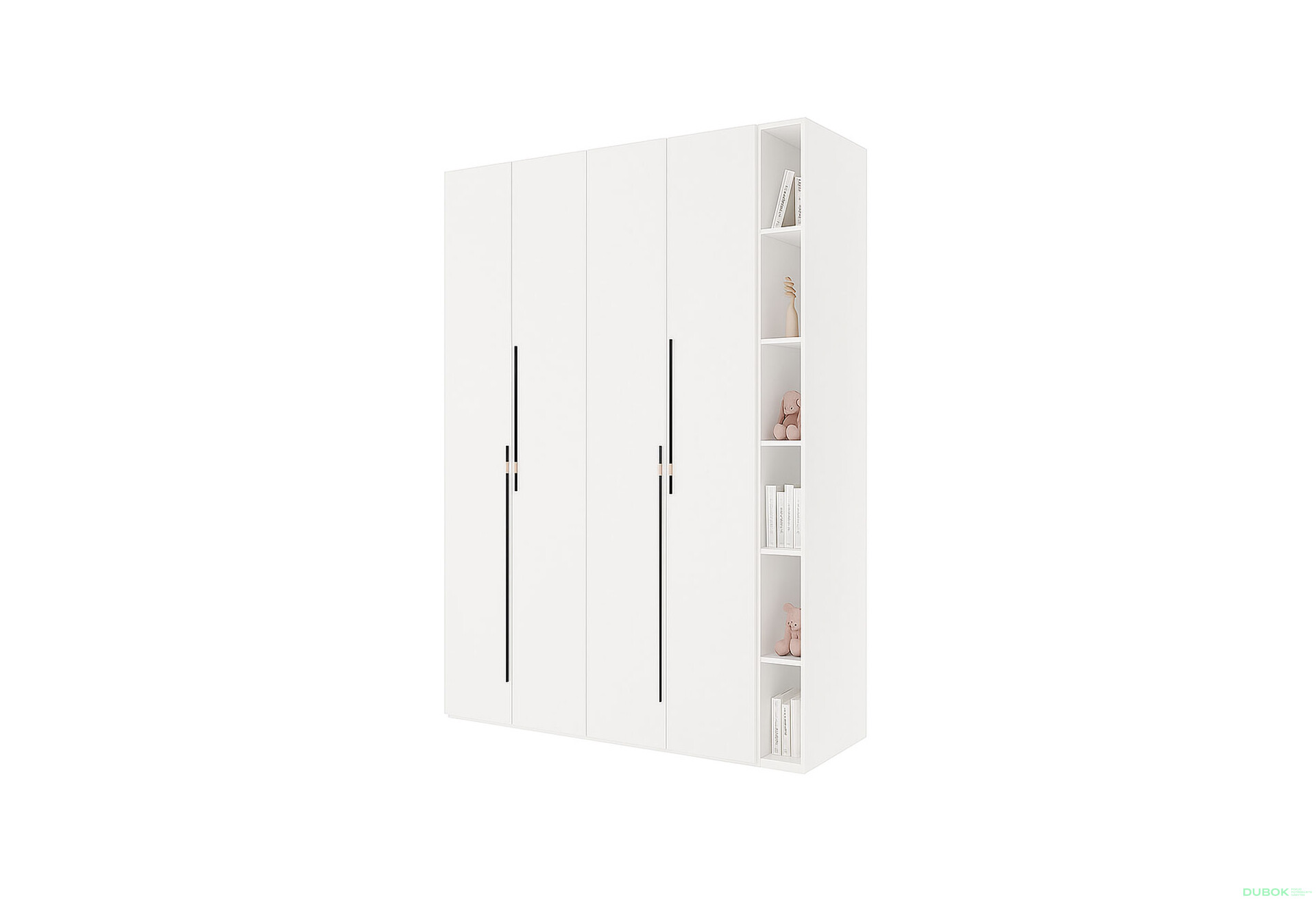 Fotografie 1 - Skříň 4D s policemi 180 cm nymphaea alba Space