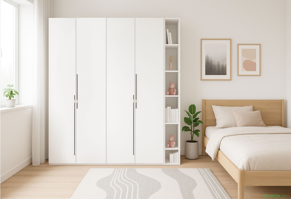 Fotografie 2 - Skříň 4D s policemi 180 cm nymphaea alba Space