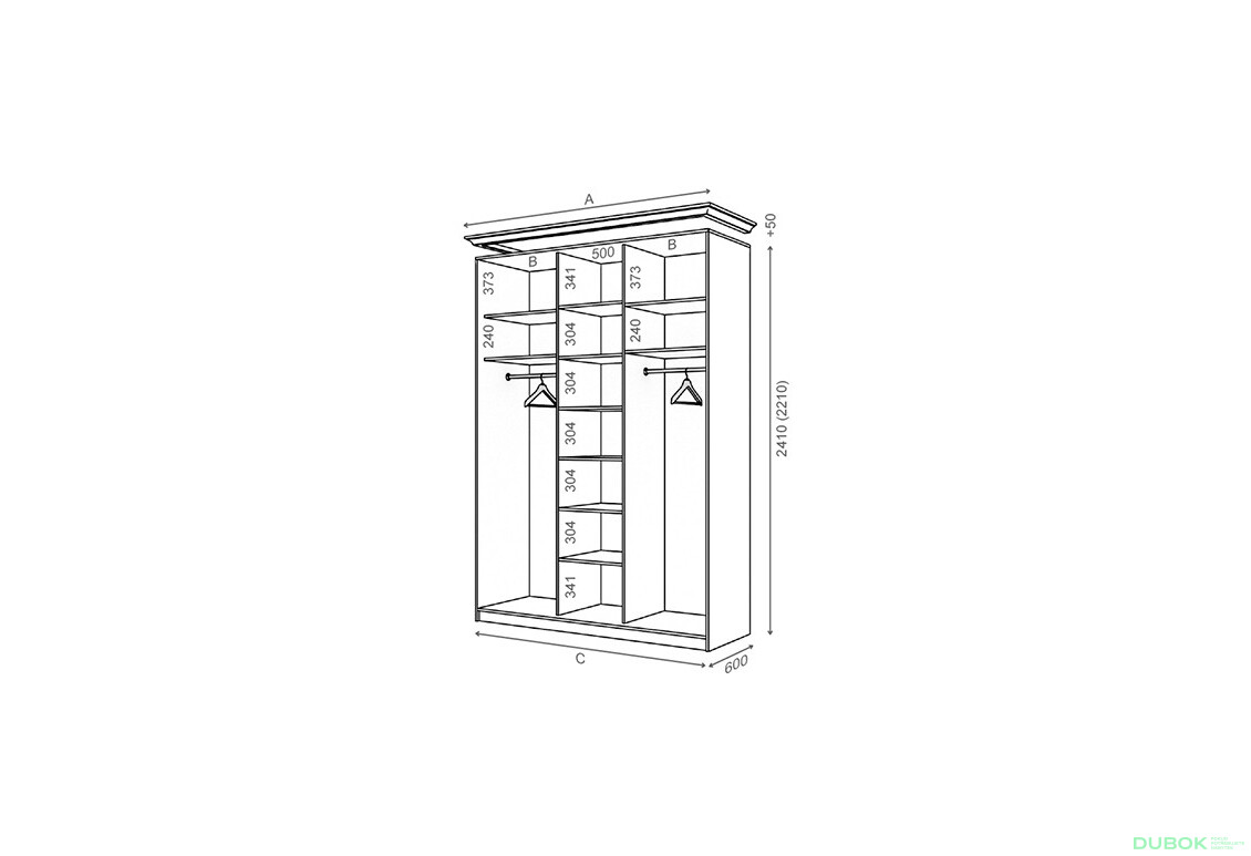 Korpus 2220x600 Rim-Veneziano 3D 2,2 m - Fotografie 2 Fotografie 2 - Korpus 2220x600 Rim-Veneziano 3D 2,2 m