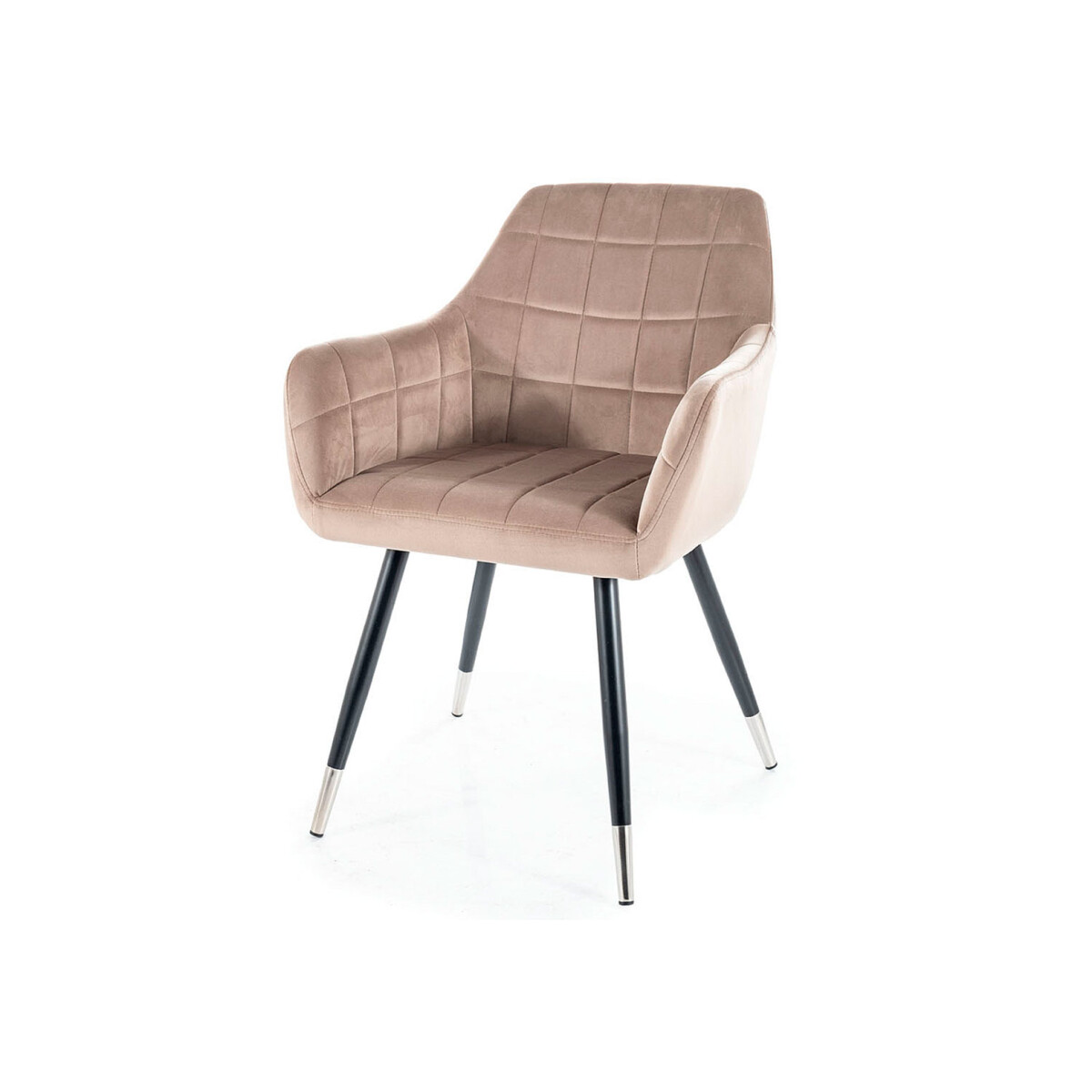 

Židle Nuxe Velvet tmavě béžový Bluvel 40, kov černá / chrome