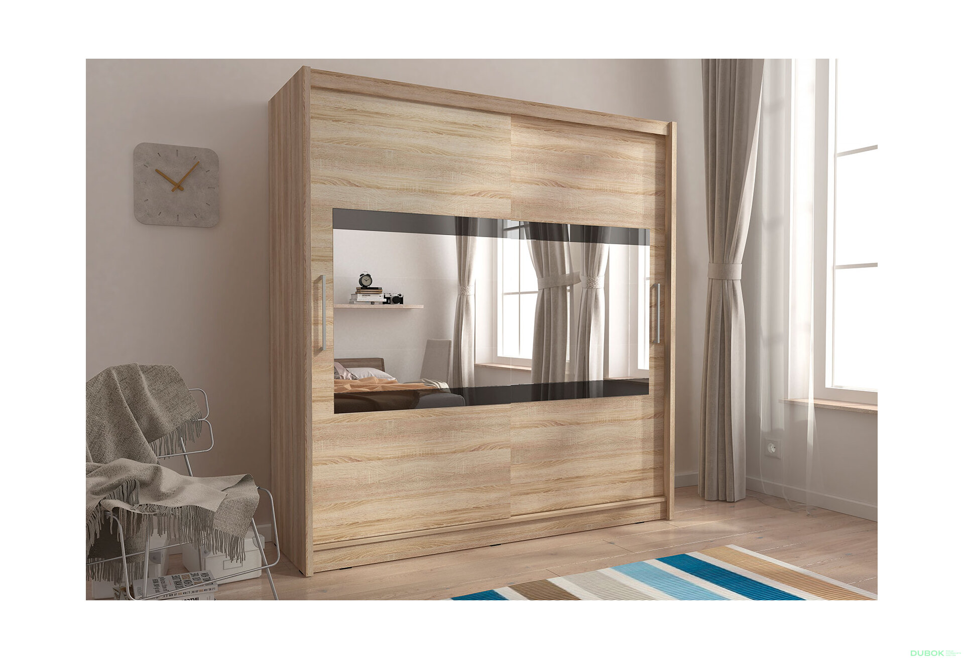 Fotografie 3 - Skříň Maja IV 180 dub sonoma